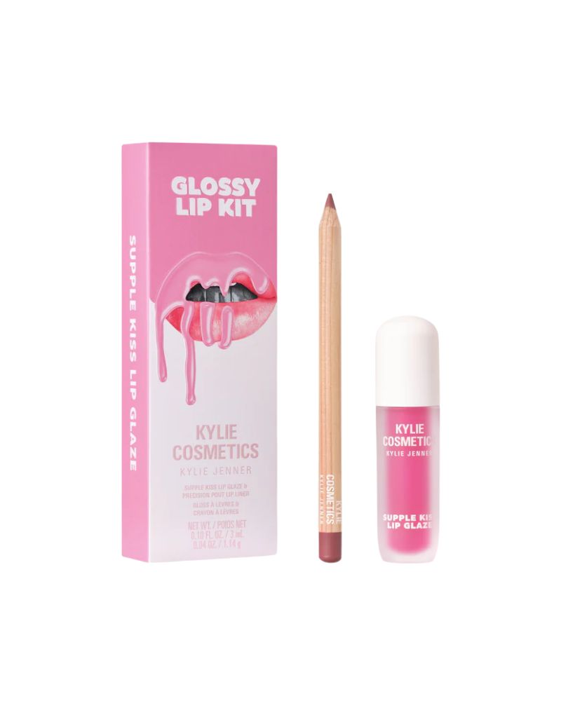 Kylie cosmeticsメイクアップセット ピンク Kylie Cosmetics Supple Kiss Glossy Lip Kit - Candy Pink