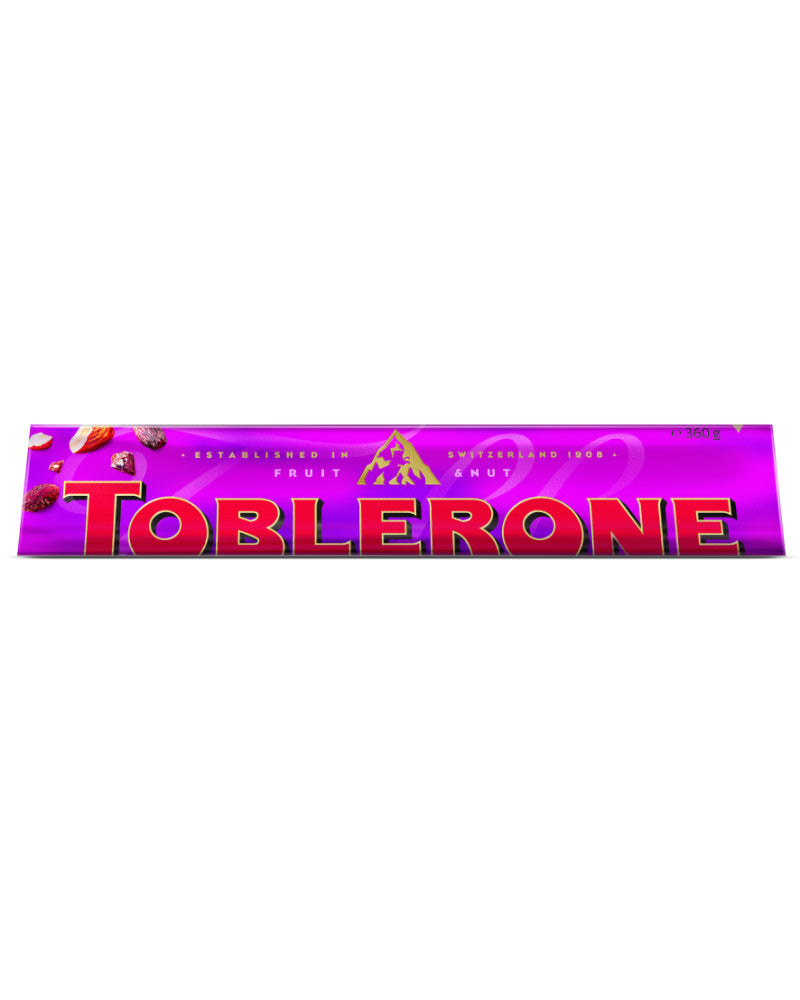 Toblerone Bar Fruit &amp;amp; Nut Chocolate 360g