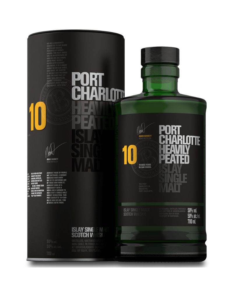 Bruichladdich Port Charlotte 10 Year Old Single Malt Whisky 1L