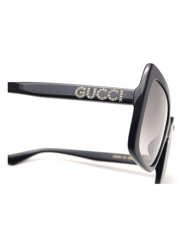 Sunglasses Gucci GG0418S 001 54-20 Black Medium Gradient