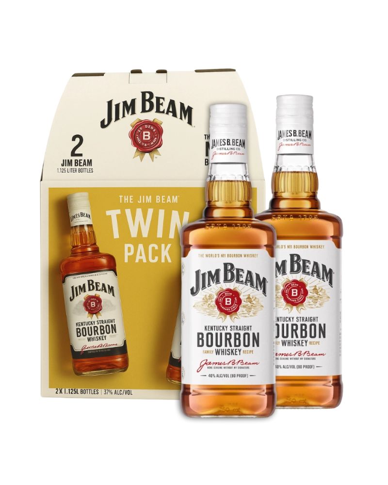Jim Beam White Label Bourbon 2 X 1.125L