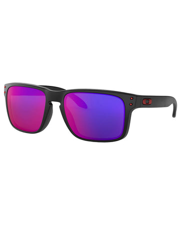 Oakley Holbrook OO9102 910236 55 - Matte Black / Positive Red Iridium