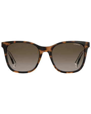 Polaroid Sunglasses Women's PLD 4059/S Polarized Square Sunglasses, DKHAVANA, 53 mm
