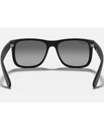 Authentic Ray-ban Justin RB 4165 622/T3 55mm Rubber Black/Grey Gradient Polarized