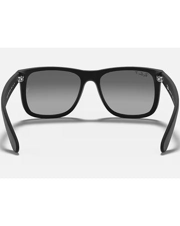 Authentic Ray-ban Justin RB 4165 622/T3 55mm Rubber Black/Grey Gradient Polarized