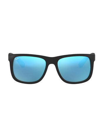 Ray-Ban RB4165 622/55-55 Justin Rubber Black / Blue Mirror Lenses