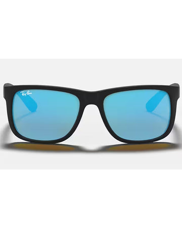 Ray-Ban RB4165 622/55 55M Black Rubber/Green Mirror Blue Uni-sex Sunglasses