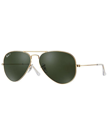 Ray Ban RB3025 Aviator Sunglasses-001/58 Gold Gold (Green Polar Lens)-58mm