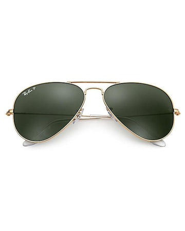 Ray Ban RB3025 Aviator Sunglasses-001/58 Gold Gold (Green Polar Lens)-58mm