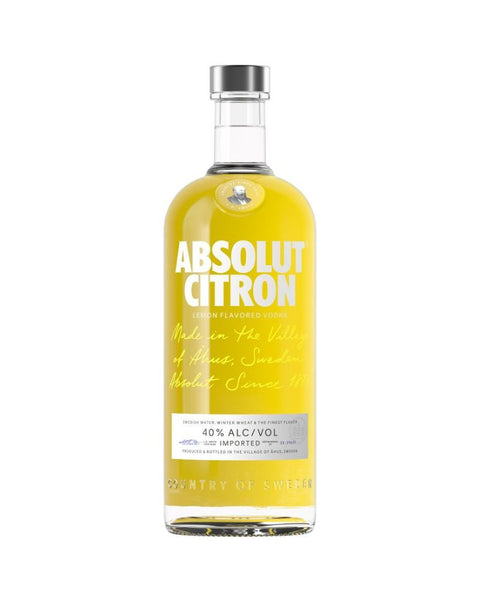 Absolut Citron Flavoured Vodka 1L