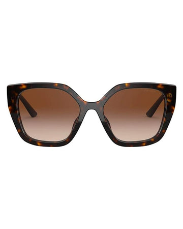 Prada PR 24XS 2AU6S1 Havana Plastic Rectangle Sunglasses Brown Gradient Lens