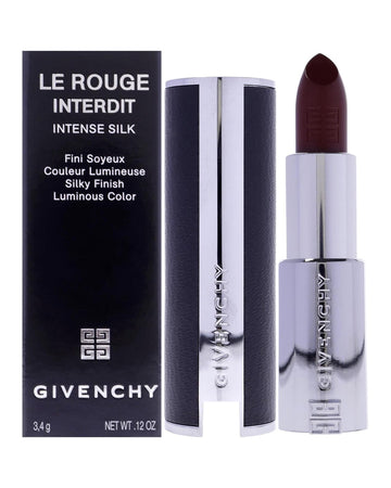 Givenchy Le Rouge Interdit Intense Silk Lipstick - N334 Grenat Volontaire for Women - 0.11 oz