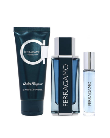 Ferragamo Intense Leather Men Holiday Coffret 100Ml + 100Ml Ssg + 10Ml Purse Spray