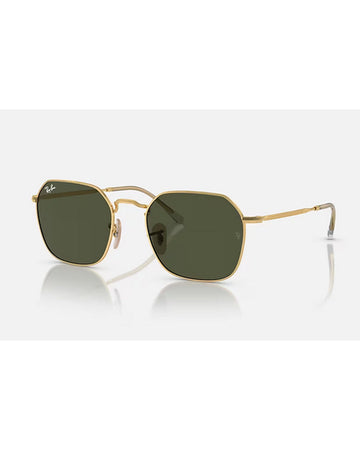 JIM Sunglasses in Gold and Green - RB3694