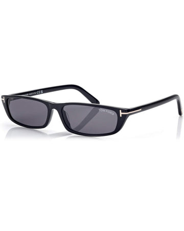 Tom Ford Alejandro Sunglasses FT10005801A Rectangular Sunglasses Black FT1058 Eyewear