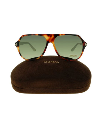 Tom Ford Navigator Sunglasses FT0934 53N Hayes Blonde Havana Green Lens Men's