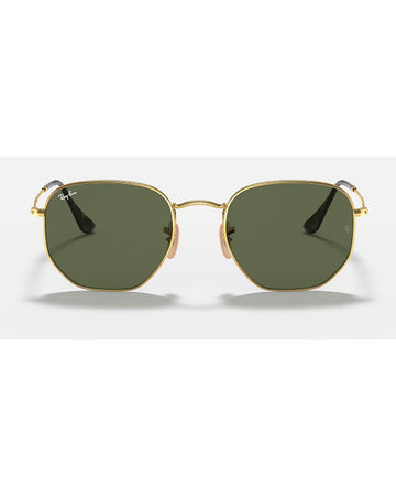 HEXAGONAL FLAT LENSES Sunglasses in Gold