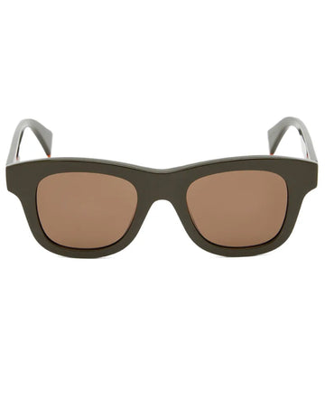 KENZO EYEWEAR AKA SUNGLASSES Shiny Dark Green &amp; Brown