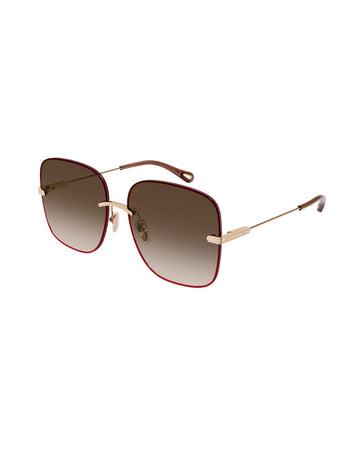 SUNGLASSES CHLOE CH0134S-002 Gold / Brown Gradient