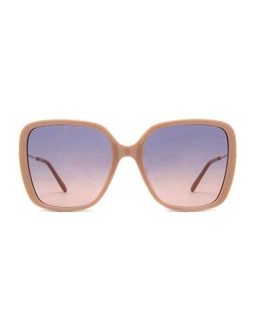 Chloé  CH0173S 003 57 - Nude/Gold / Blue Gradient Double