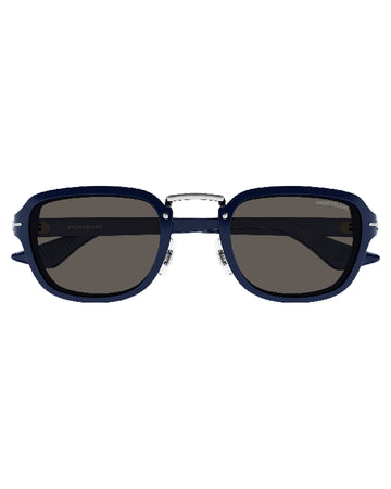 Montblanc MB0264S 003 52 Blue Blue Grey Sunglasses