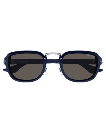 Montblanc MB0264S 003 52 Blue Blue Grey Sunglasses
