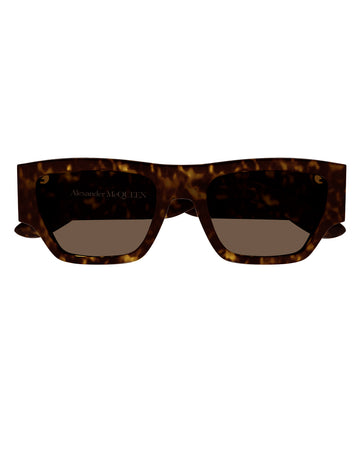 ALEXANDER MCQUEEN AM0393S 002 tortoise brown