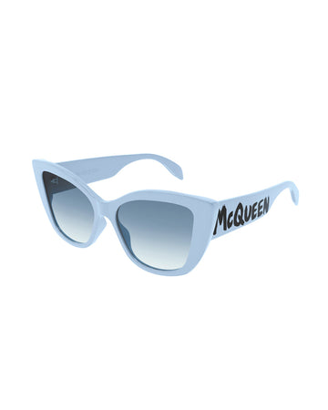 ALEXANDER MCQUEEN AM0347S 004 shiny light-blue