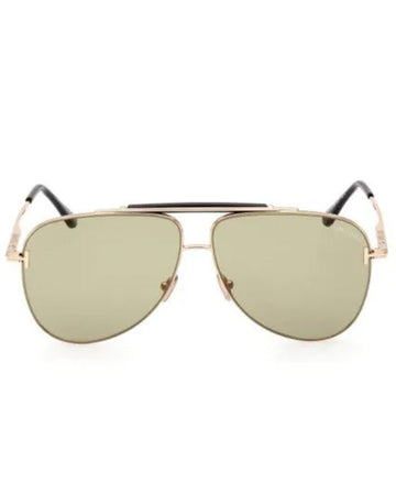 TOM FORD Shiny Rose Gold Male Metal Sunglasses (6028N)