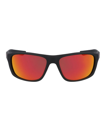 Nike LYNK M FD1817 Sunglasses Matte Black Red Mirrored 57mm New 100% Authentic