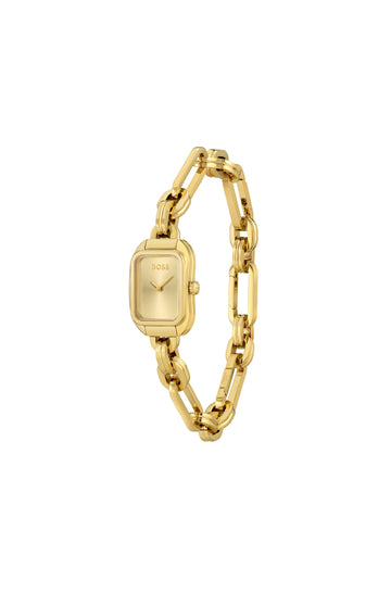 HUGO BOSS HAILEY 19MM QUARTZ GOLD DIAL GOLD TONE STAINLESS STEEL BRACELET 1502655