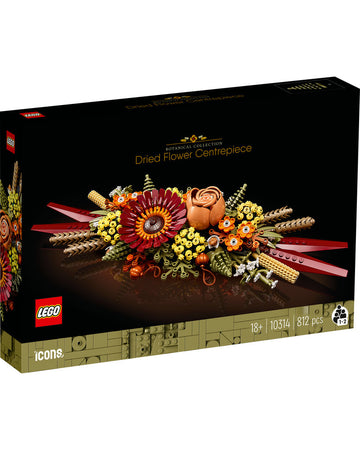 LEGO® Icons Dried Flower Centrepiece 10314 Building Kit (812 Pieces)