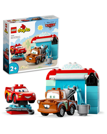 LEGO® DUPLO® | Disney and Pixar’s Cars Lightning McQueen & Mater’s Car Wash Fun 10996 (29 Pieces)