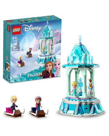 LEGO® ǀ Disney Anna and Elsa’s Magical Merry-Go-Round 43218 Building Toy Set (175 Pieces)