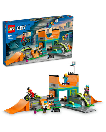 LEGO® City Street Skate Park 60364 Building Toy Set (454 Pieces)