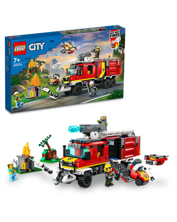 LEGO® City Fire Command Unit 60374 Building Toy Set (502 Pieces)