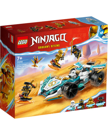 LEGO® NINJAGO® Zane’s Dragon Power Spinjitzu Racing Car 71791 Building Toy Set (307 Pieces)