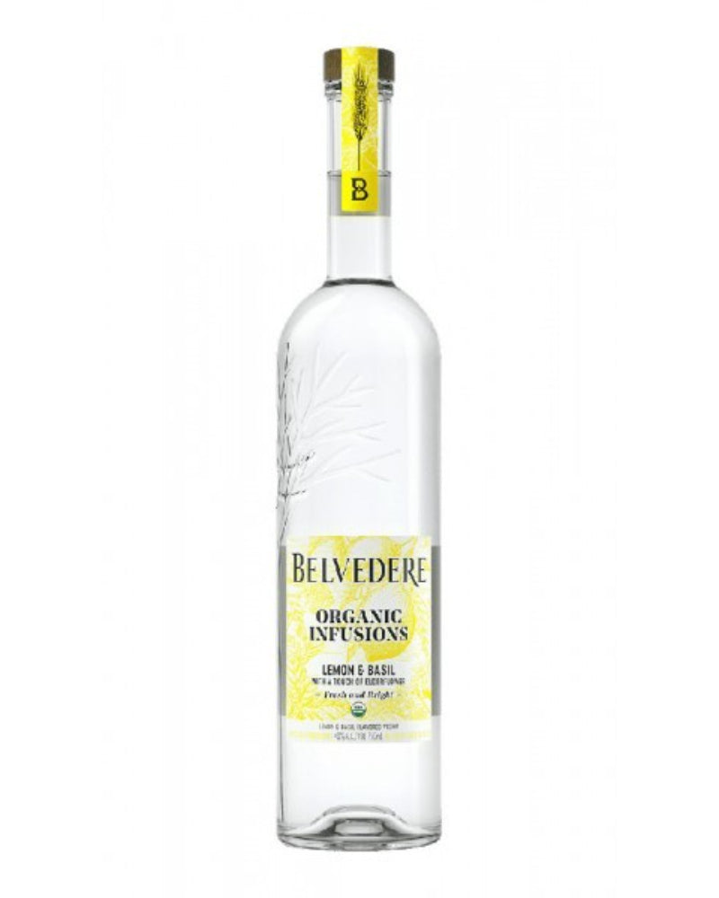 Belvedere Organic Lemon & Basil Vodka 1l