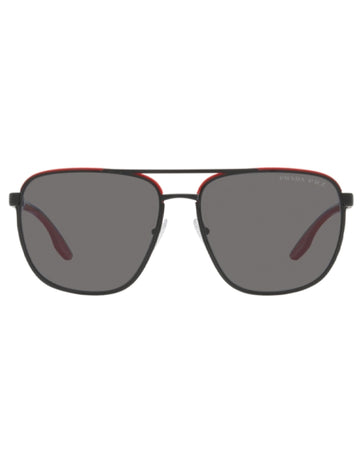 PRADA LINEA ROSSA PS 50YS - 19G02G BLACK RED | SUNGLASSES MAN