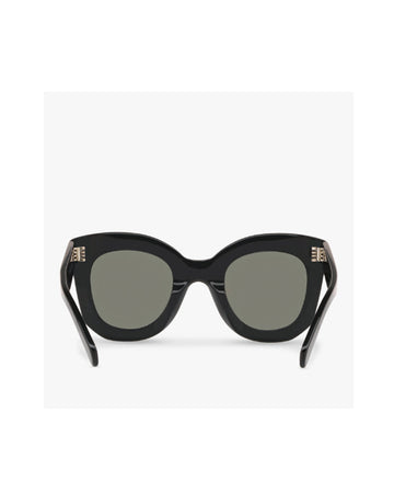 CL4005IN Women's Square Sunglasses, Black/Green