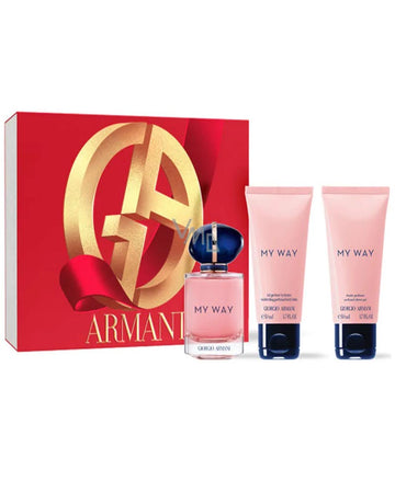 Giorgio Armani My Way eau de parfum 50 ml + shower gel 50 ml + body lotion 50 ml, gift set