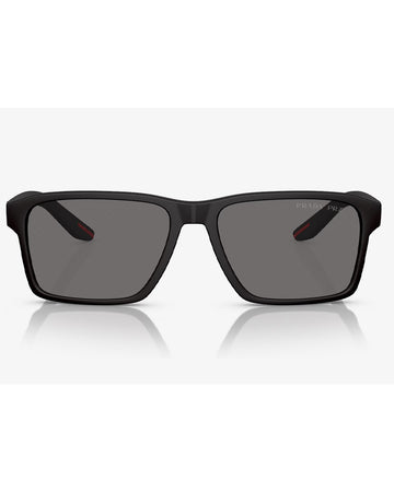 Prada Linea Rossa Sunglasses PS 5 YS DG002G Black Rubber Dark Grey Polar