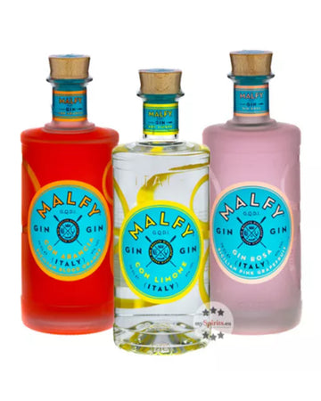 Malfy Premium Flavoured Gin Bundle  Arancia Gin, Limone & Rosa Gin  3 X 700ML