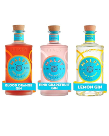 Malfy Premium Flavoured Gin Bundle  Arancia Gin, Limone & Rosa Gin  3 X 700ML