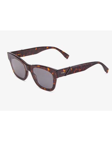 Fendi Diagonal Havana acetate sunglasses