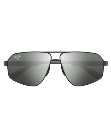 Maui Jim Keawawa DSB620-02 Matte Gunmetal w Black / Dual Mirror Silver to Black Polarised Lenses