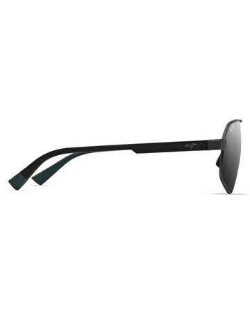 Maui Jim Keawawa DSB620-02 Matte Gunmetal w Black / Dual Mirror Silver to Black Polarised Lenses