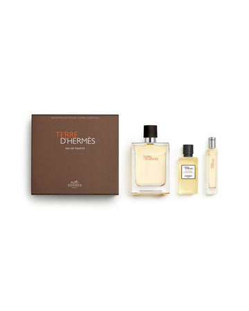 Terre D'hermès Eau De Toilette Set 100 +15ml +sg40ml +pouch Tr