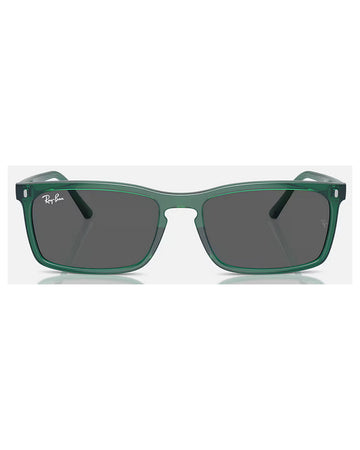 RAY-BAN RB4435 Sunglasses in Transparent Green and Dark Grey