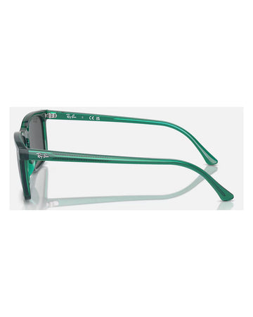 RAY-BAN RB4435 Sunglasses in Transparent Green and Dark Grey